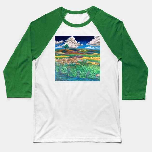 The Green Tree Baseball T-Shirt by Broken Stick Arts & Crafts